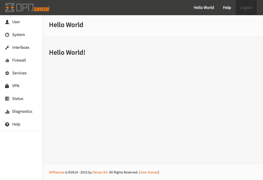 Serving the first "hello world" page